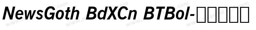 NewsGoth BdXCn BTBol字体转换